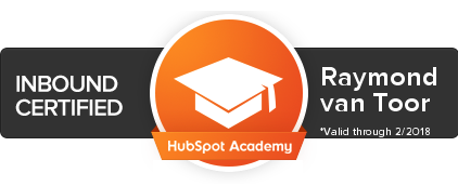 hubspot-inbound-marketing-certificaat-badge Raymond van Toor